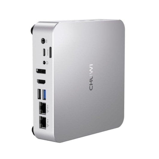CHUWI AuBox PC Host AMD Ryzen 7 8745HS 16GB 512GB 4 Pantallas Plata