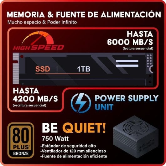 GREED MKM Power AMD Ryzen 5 7500F 32GB 1TB SSD RTX 5070 Ti Windows 11 Pro WiFi