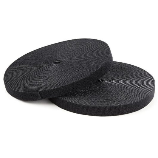 Sujeción para cables StarTech HKLP100 bobina gancho y bucle 30,48 m negro nylon