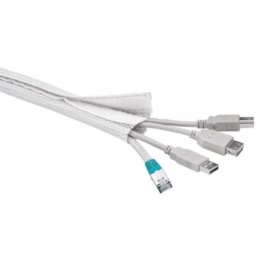 Pasacable Goobay 51918 Weiß 1,8 m Polyester 4 cm Durchmesser