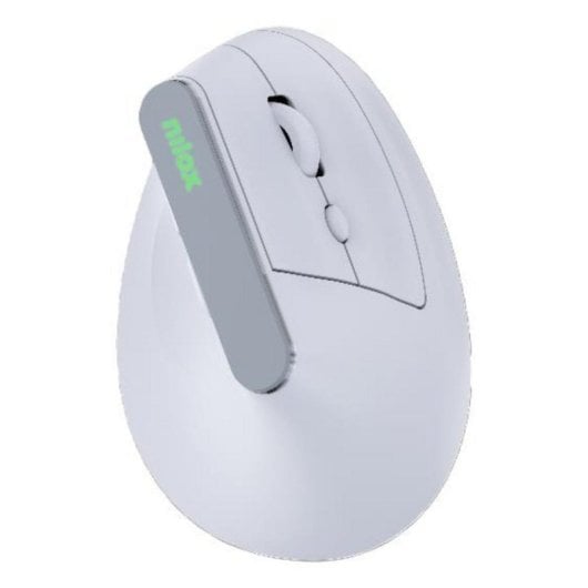 Ratón Nilox NXMOEVR01W inalámbrico dual 1600 DPI blanco RGB ergonómico