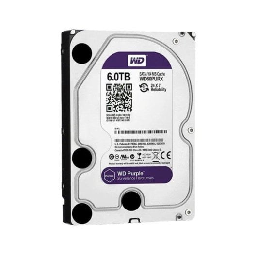 Disco Duro Western Digital Purple 6TB HDD 5400rpm SATA III Buffer 256MB