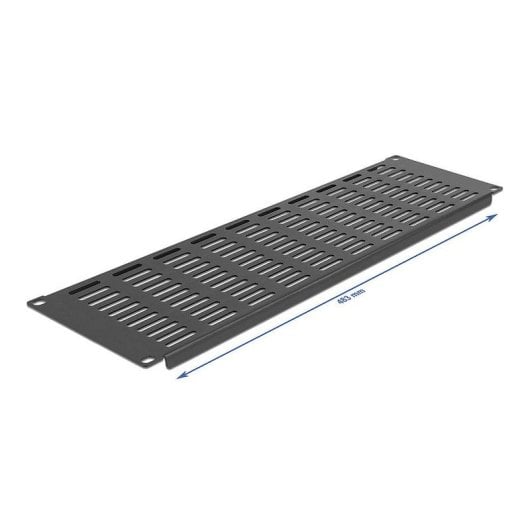 Pannello rack DeLock 66681 19" 3U ventilato metallo nero