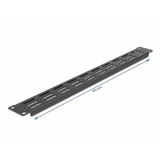 Pannello rack DeLock 66679 19" 1U metallo nero ventilato