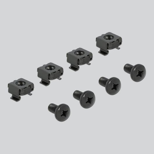 Copertura rack DeLock 66290 2U 19" metallo nera kit montaggio