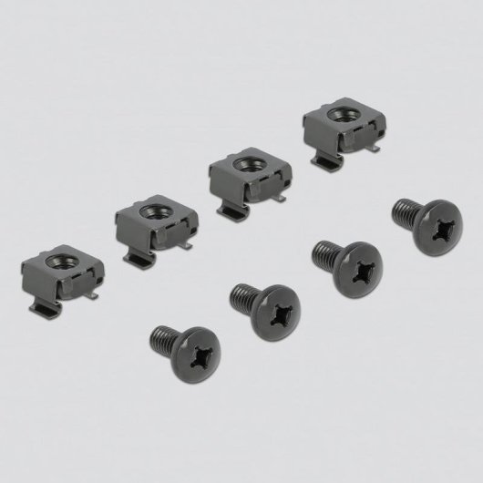 Pannello gestione cavi DeLock 66288 19" 1U spazzola metallo nero