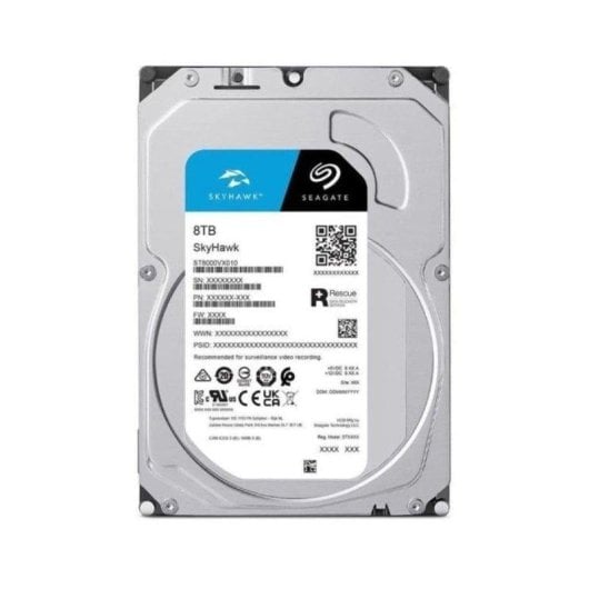 Disque Dur Seagate Skyhawk 8 To HDD 5400 tr/min SATA III Surveillance