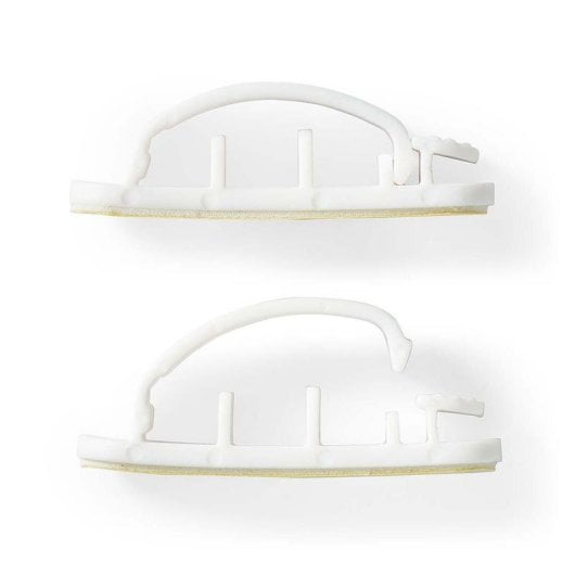 Organizador de cables Nedis CMGC22033WT 3 clips cierre polipropileno blanco