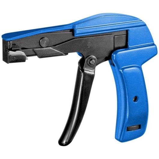 Pistola de bridas Goobay 77116 profesional negra azul corte 2,2-4,8 mm