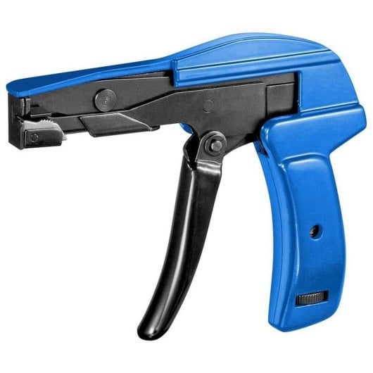 Pistola de bridas Goobay 77116 profesional negra azul corte 2,2-4,8 mm