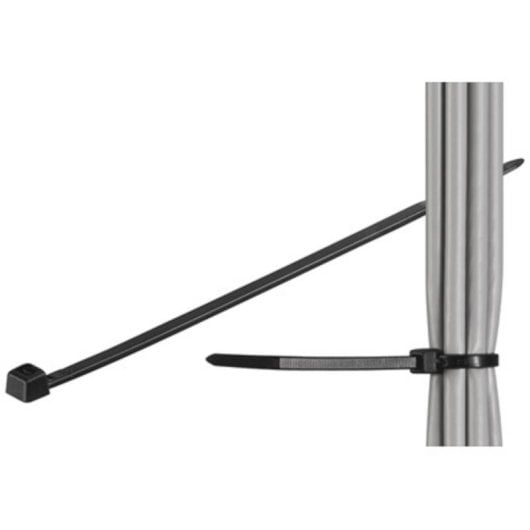 Brida para cable Goobay 17071 Nylon 200 mm negra resistente intemperie