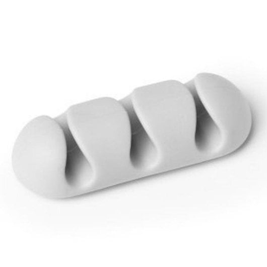 Kabelmanagement-Clip Durable 5039-10 Grau 3-fach Klebebefestigung Kunststoff (2er-Set)