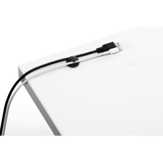 Organisateur de câbles Durable Cavoline Clip 2 5038-37 Plastique noir, double fente