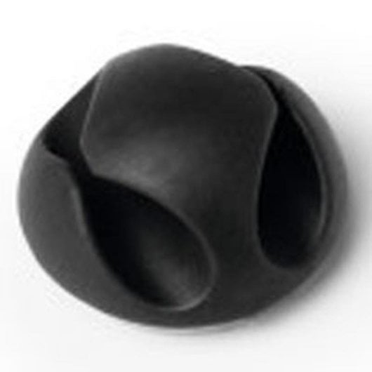 Organisateur de câbles Durable Cavoline Clip 2 5038-37 Plastique noir, double fente