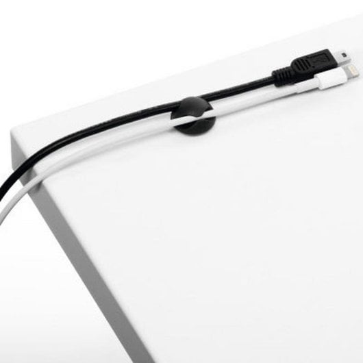 Organisateur de câbles Durable Cavoline Clip 2 5038-37 Plastique noir, double fente