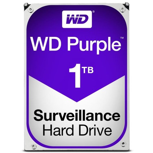 Disco Duro Western Digital Purple 1TB HDD 3.5" 5400rpm SATA III Especial Videovigilancia