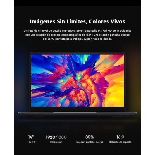 Portátil Chuwi Corebook 14" Intel Core i3-10100Y 8 GB 256 GB SSD Gráficos Integrados Windows 11