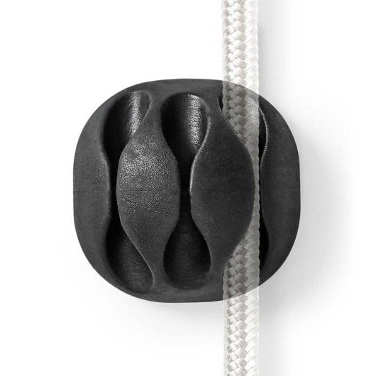 Organizador de Cabos Nedis CMGC20034BK 3 Orifícios Pack de 4 Preto