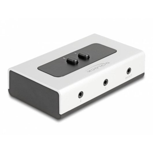 Interruttore audio DeLock 88061 bidirezionale manuale Jack 3,5 mm 2 a 1