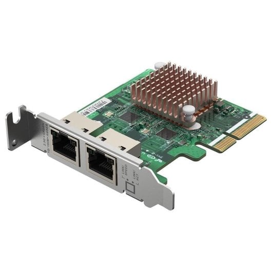 Tarjeta de Red QNAP QXG-2G2T-I225 PCI Express 2.5GbE Dual Port Low Profile