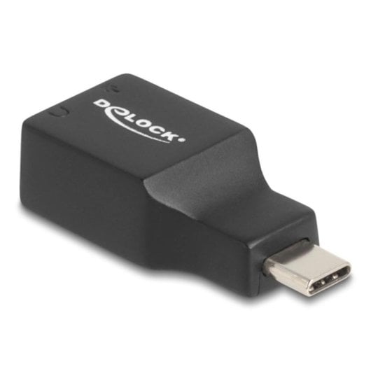 Audio-Adapter DeLock 67128 USB-C Schwarz 2x 3,5 mm Mic/Kopfhörer
