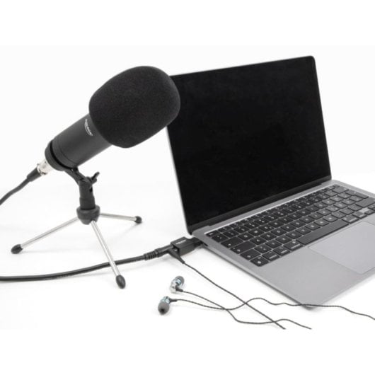 Audio-Adapter DeLock 67128 USB-C Schwarz 2x 3,5 mm Mic/Kopfhörer