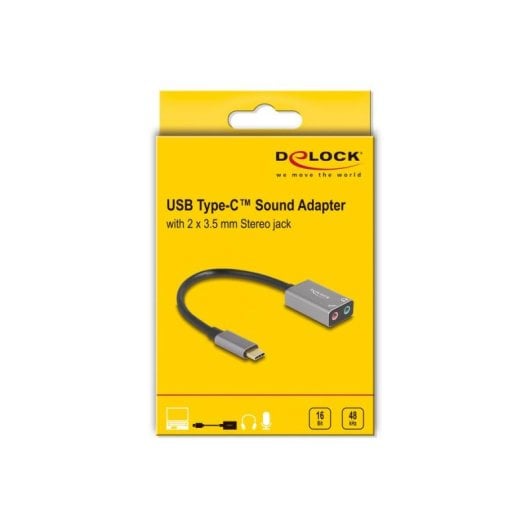 Soundkarte DeLock 67071 USB-C 16 bit Aluminium Plug and Play
