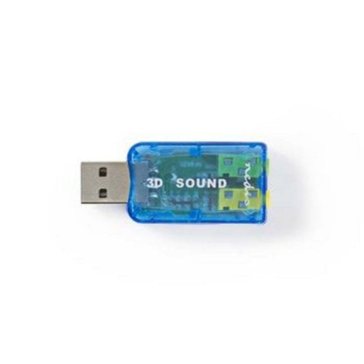 Tarjeta de sonido Nedis USCR10051BU 5.1 canales USB externa compacta