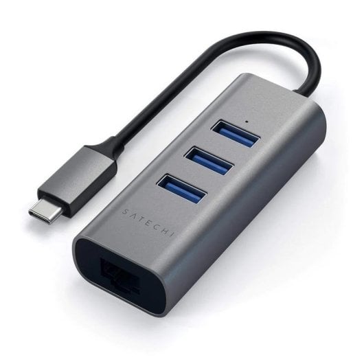 Hub USB-C Satechi ST-TC2N1USB31AM 3xUSB 3.2 + Ethernet RJ-45 Grigio