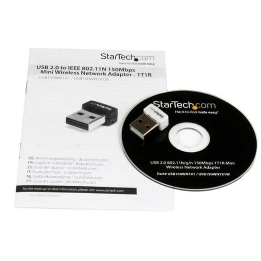 Tarjeta de Red Startech USB150WN1X1W USB 150 Mbps Compacta Wireless-N Blanche