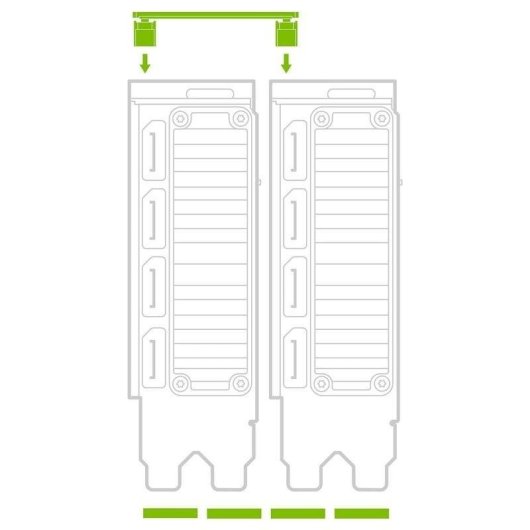 Bridge PNY NVLink 2 slot per RTX A6000 A5500 A5000 A4500 e A100