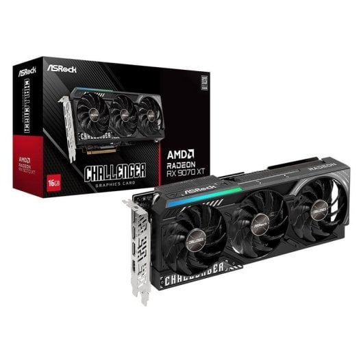 Tarjeta Gráfica ASRock Radeon RX 9070 XT Challenger 16GB GDDR6