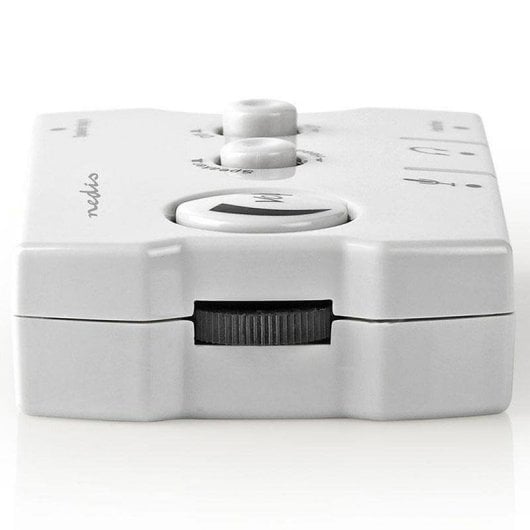 Interrupteur audio Nedis ASCR10020GY pour enceintes et casques blanc ivoire