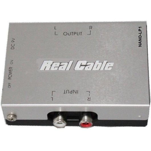 Preamplificateur Real Cable NANO-LP1 gris RCA pour platine vinyle