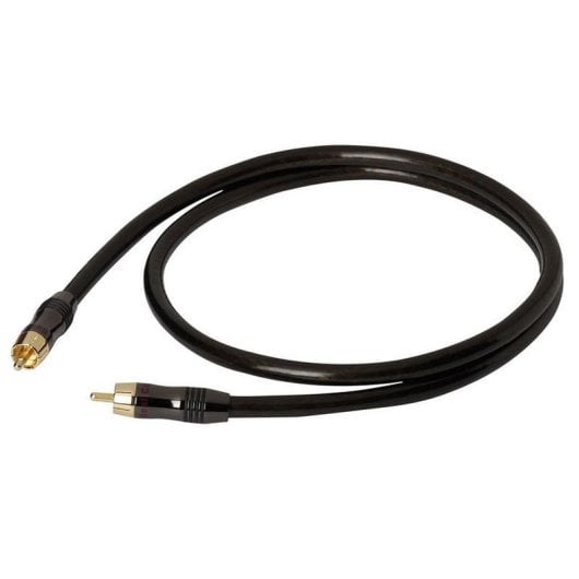 Câble audio Real Cable EAN-2/1M00 coaxial RCA mâle haute qualité 1 m