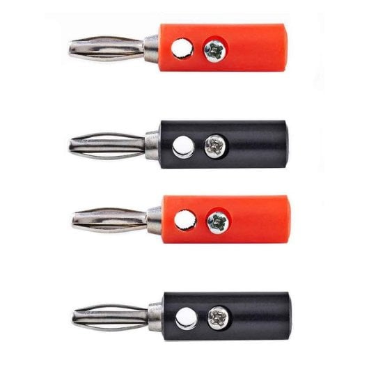 Connecteur NEDIS CAGB26900VA rouge noir jeu de 4 pièces