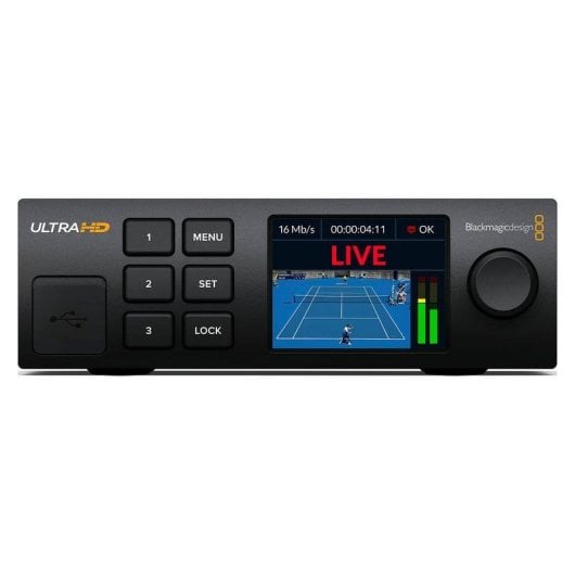 Décodeur de streaming Blackmagic Design BDLKWEB/J/DES4K Ultra HD compact USB-C SDI HDMI