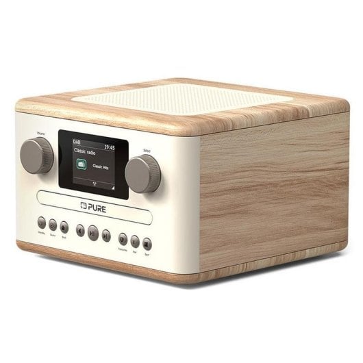 Rádio Pure Classic C-D4 Branco/Roxo Bluetooth 15 W DAB+ FM CD