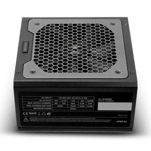Fonte de Alimentação Zolyd ZLDB750 750W 80 Plus Bronze ATX ventoinha 120 mm