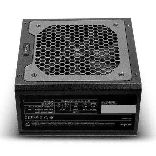 Fonte de Alimentacao ZOLYD ZLDB650 650W 80 Plus Bronze ATX Ventilador 120 mm