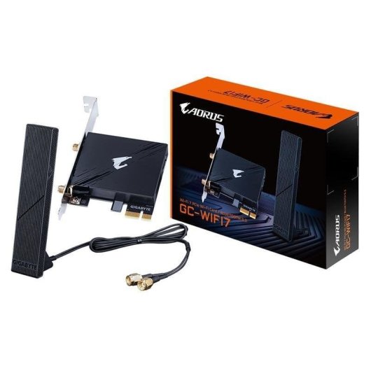 Tarjeta de Red Gigabyte GC-WIFI7 PCI Express 5800 Mbit/s Wi-Fi 7 Bluetooth 5.3