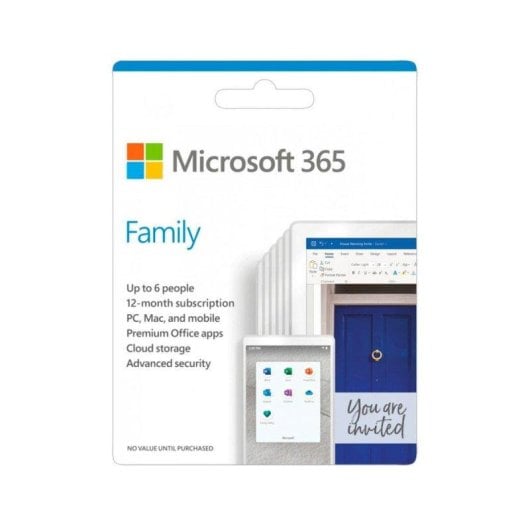 Suite ofimática Microsoft Office 365 Family Multilingüe 6 usuarios Descarga digital