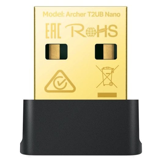 Tarjeta de Rede TP-Link Archer T2UB Nano USB 433 Mbps Dual Band Wi-Fi 5 Bluetooth 4.2