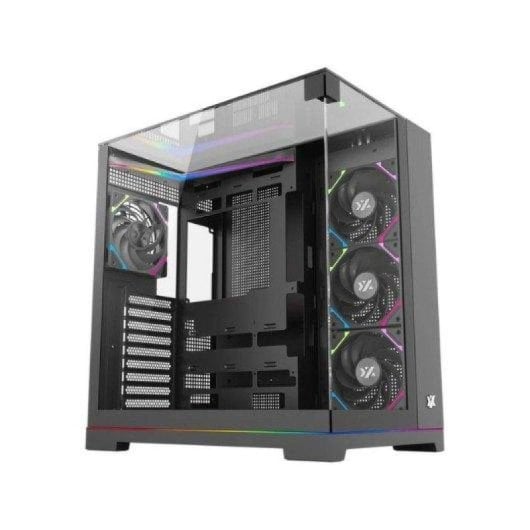 Torre XYZ Tesseract A-RGB Black Mid-Tower ATX Vidro Temperado 4x120 mm aRGB