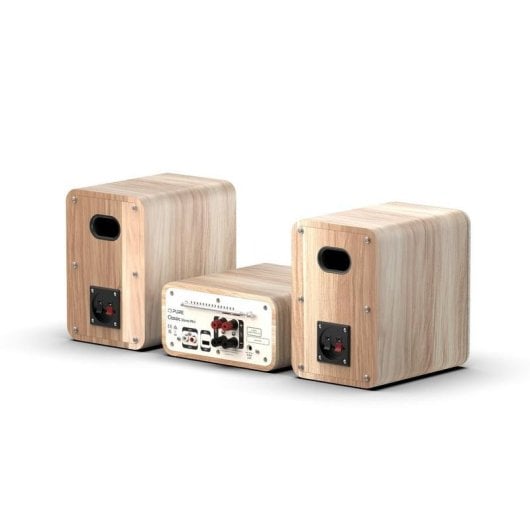 Microcadena Pure Classic Stereo Mini 40W RMS Bluetooth DAB+ CD Roble/Blanco