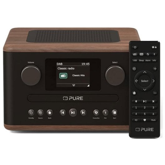 Rádio PURE Classic C-D4 Bluetooth DAB+ FM CD USB 15 W Ecrã TFT Branco