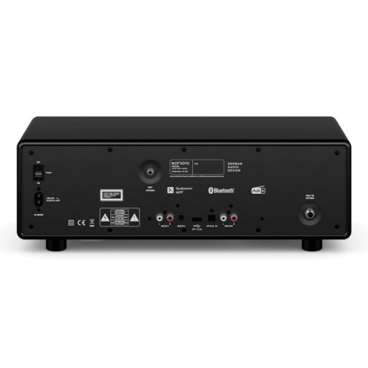 Mini-chaîne Sonoro PRESTIGE 80W RMS Bluetooth WiFi DAB/CD Noir