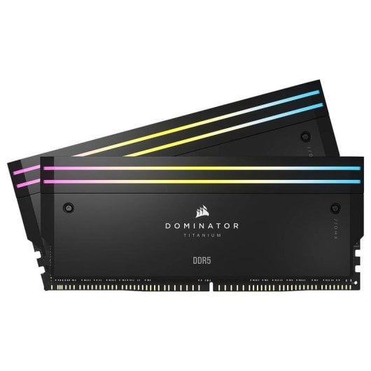 Memoria RAM Corsair Dominator Titanium CMPLEKIT2 2x Kit Iluminación DDR5 RGB Negro