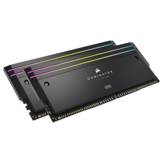 Memoria RAM Corsair Dominator Titanium CMPLEKIT2 2x Kit Iluminación DDR5 RGB Negro