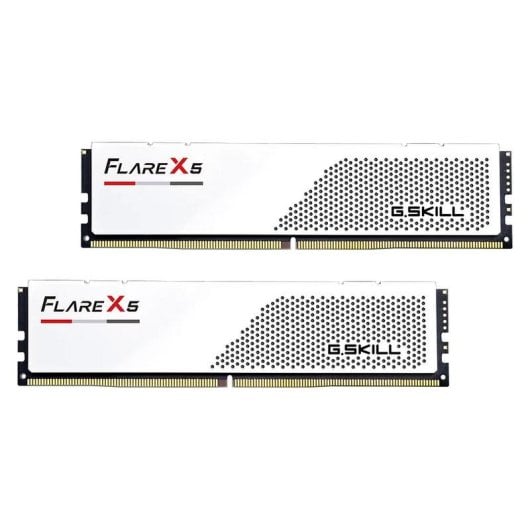 Mémoire RAM G.Skill Flare X5 F5-6000J2836G16GX2-FX5W 32GB 2x16GB Kit DDR5 6000MHz CL28 AMD EXPO Blanc